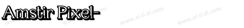 Amstir Pixel字体转换